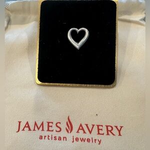 James Avery Retired Sliding Heart Pendant